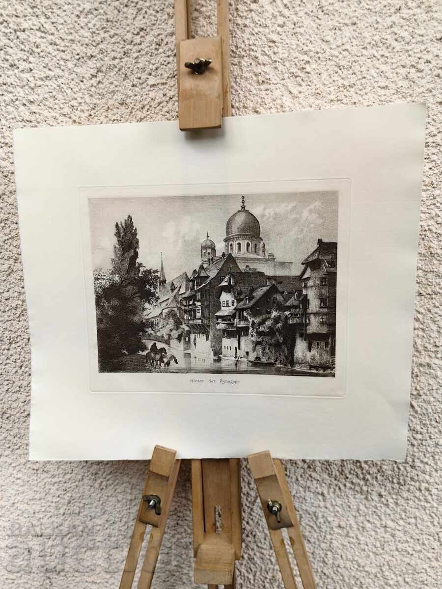 Large HIGH-QUALITY copy Engraving Church Temple