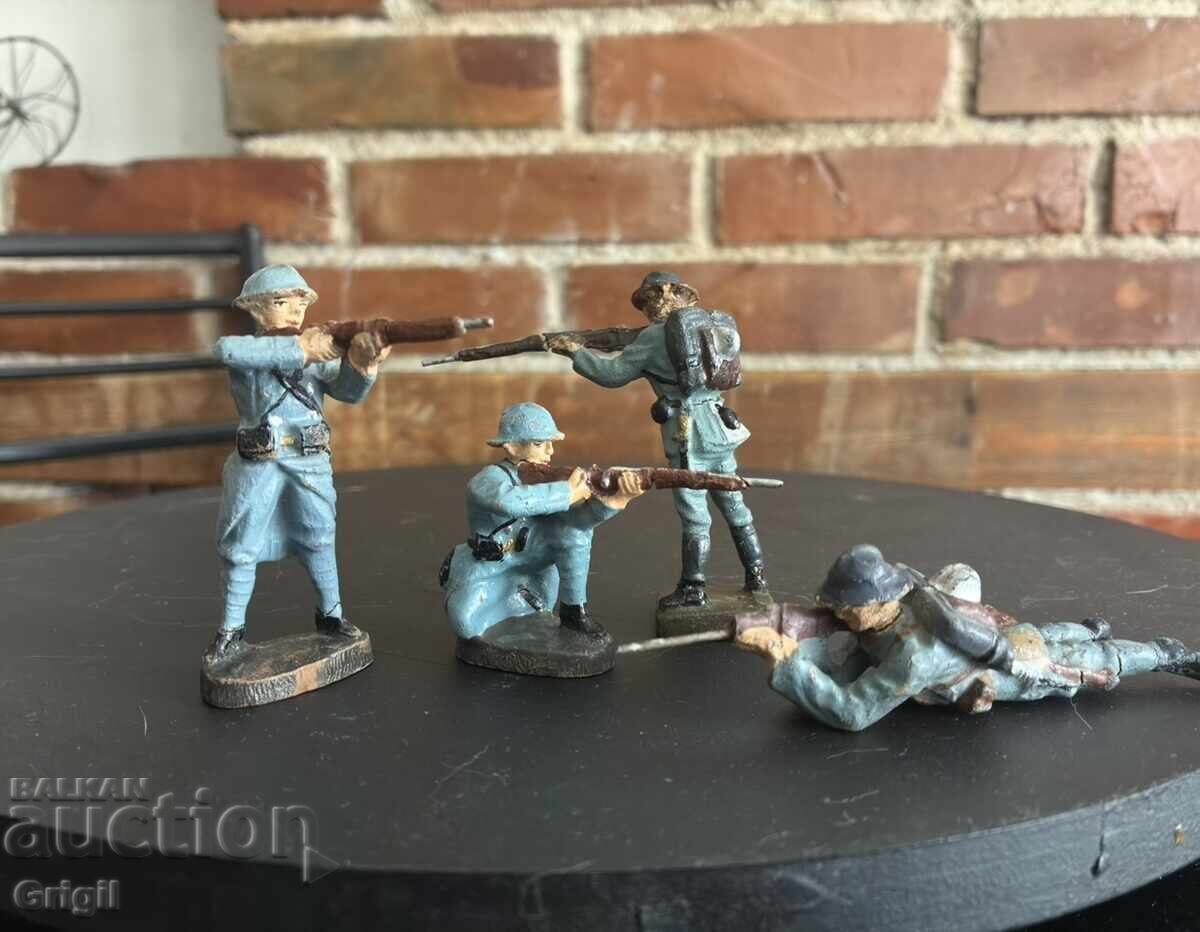 Figurine soldați. Primul Război Mondial. Francezi Figurine soldați. Primul Război Mondial. Francezi