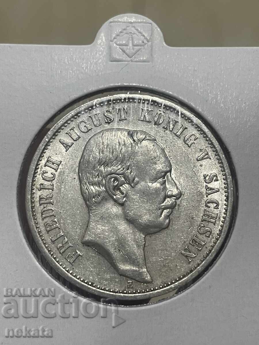 Imperiul German, Saxonia, 3 mărci, 1911