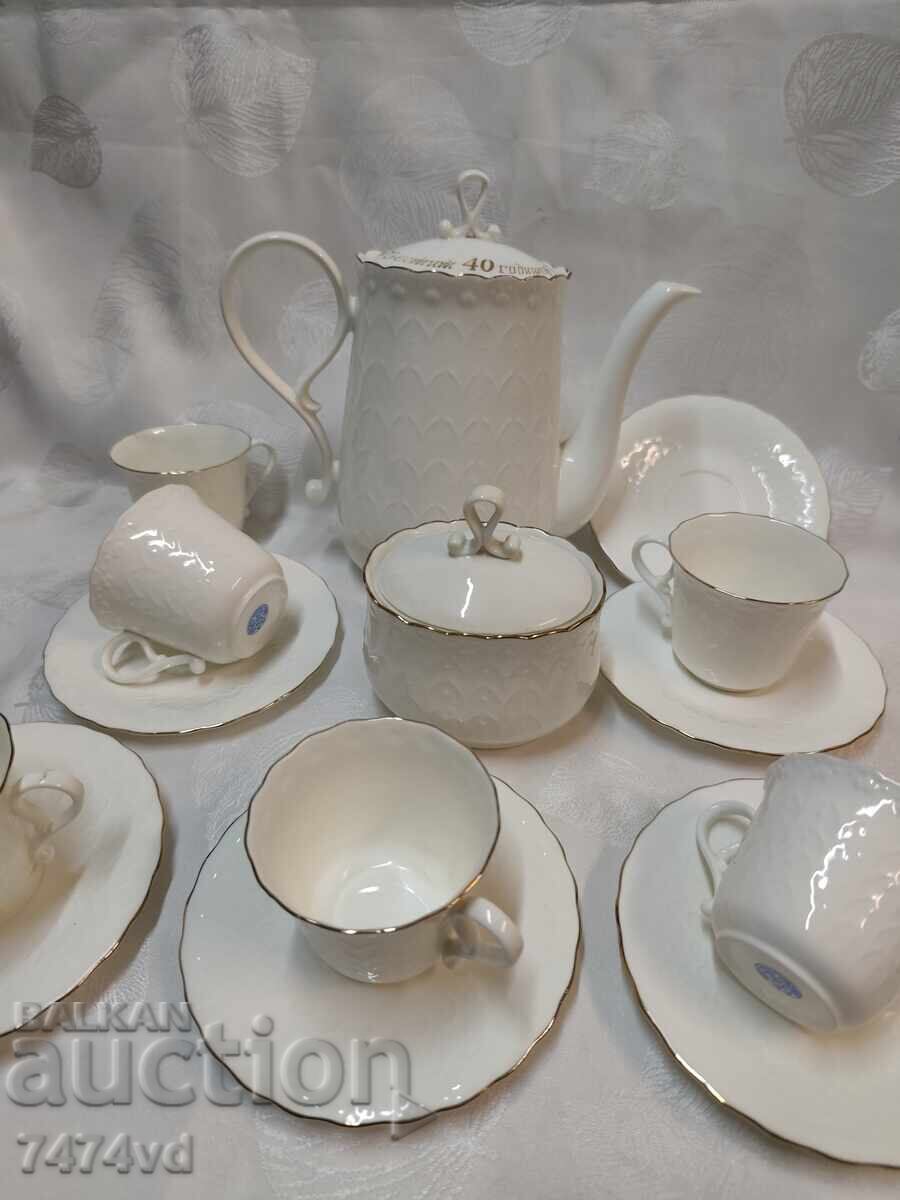 Extremely sophisticated new Bononia bone china dinner set with price € 100.00 | 195.58 BGN