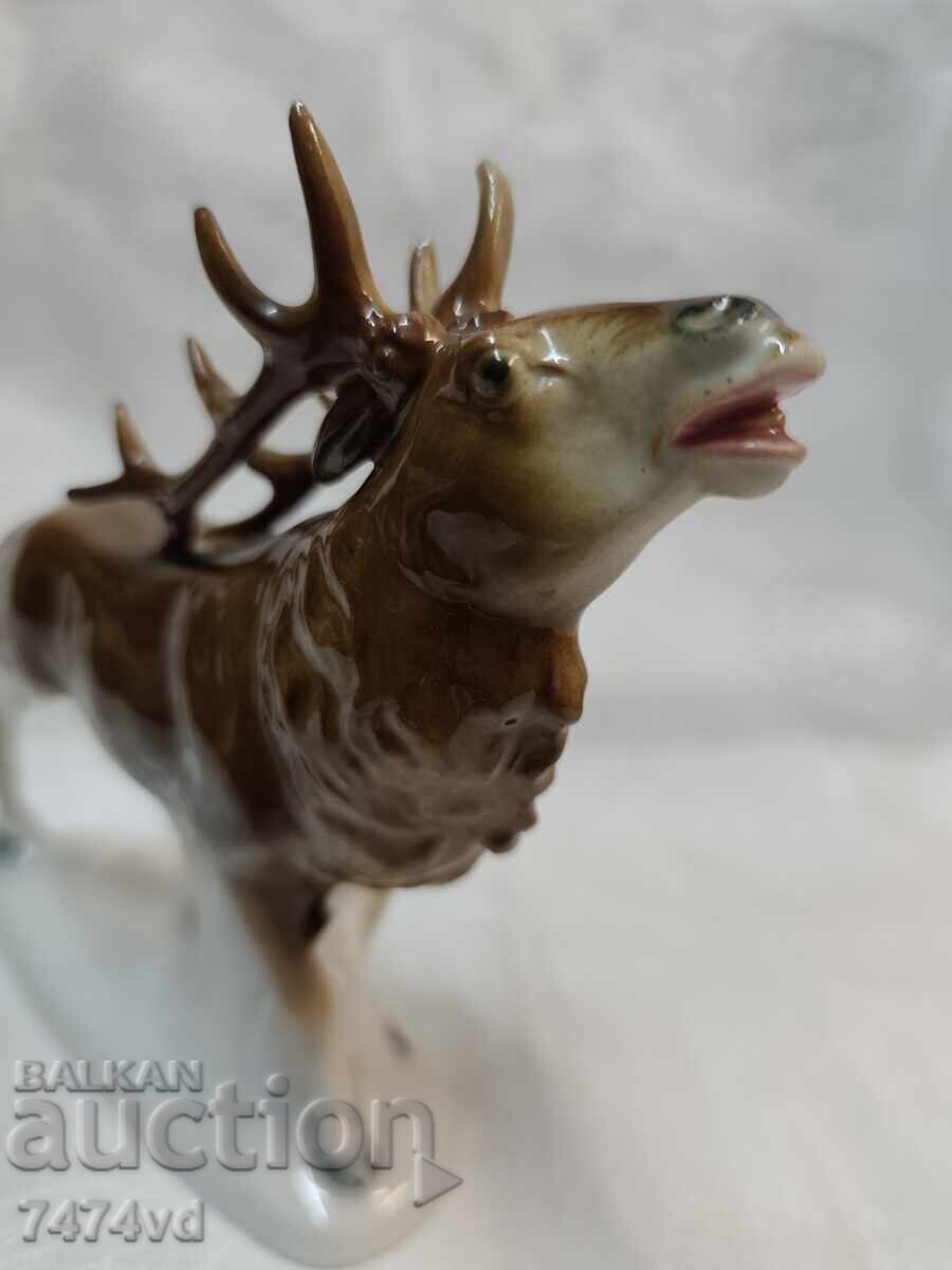 Collectible porcelain deer figurine – Lippelsdorf GDR with price € 110.00 | 215.14 BGN