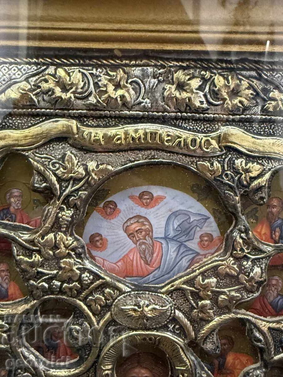 Livrarea Icoană din argint cu aurire - Hristos – vița de vie adevărată. Nr. 8153