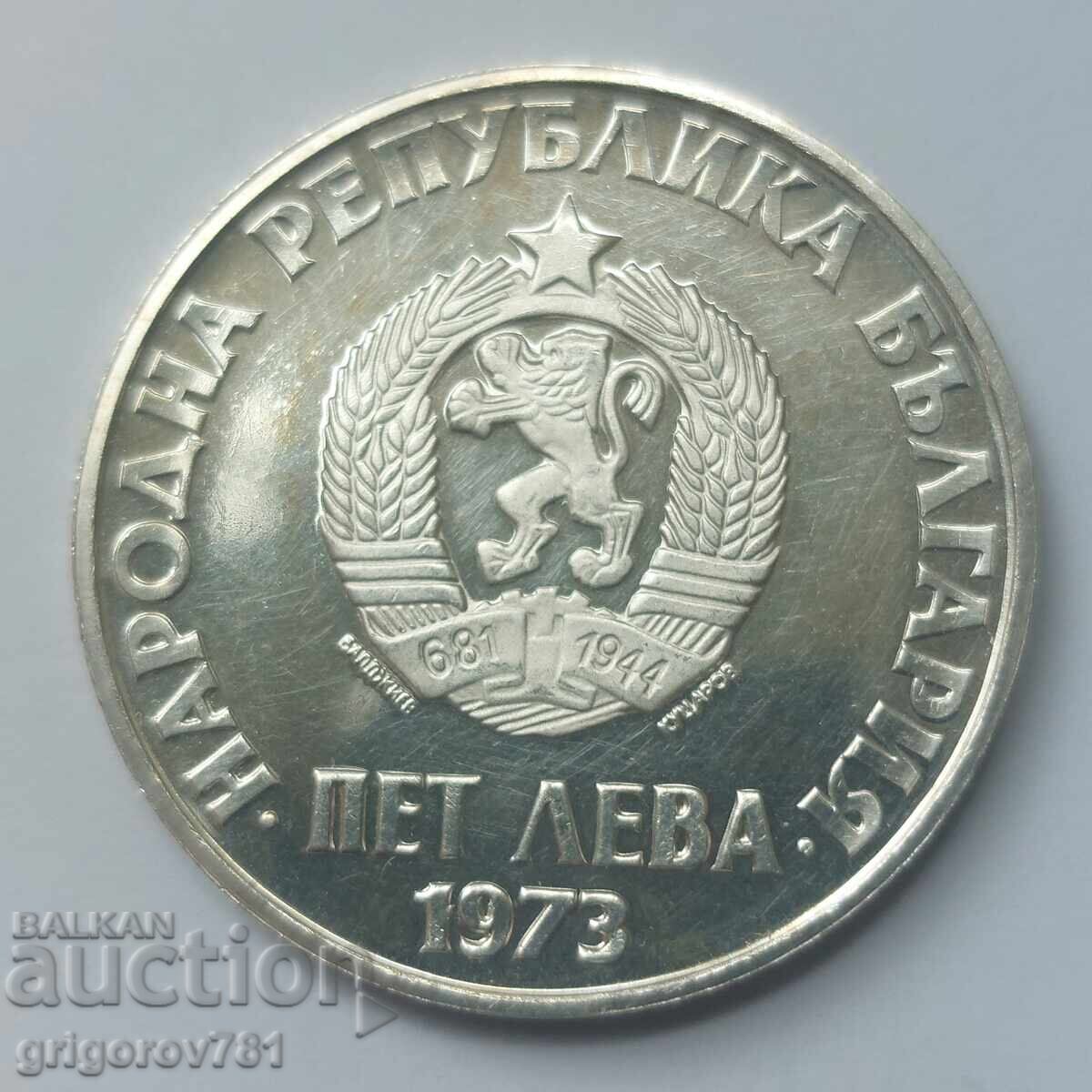 5 leva srebro 1973 Septemvriĭsko vŭstanie - srebŭrna moneta #6 με τιμή € 49.00 | 95.84 BGN