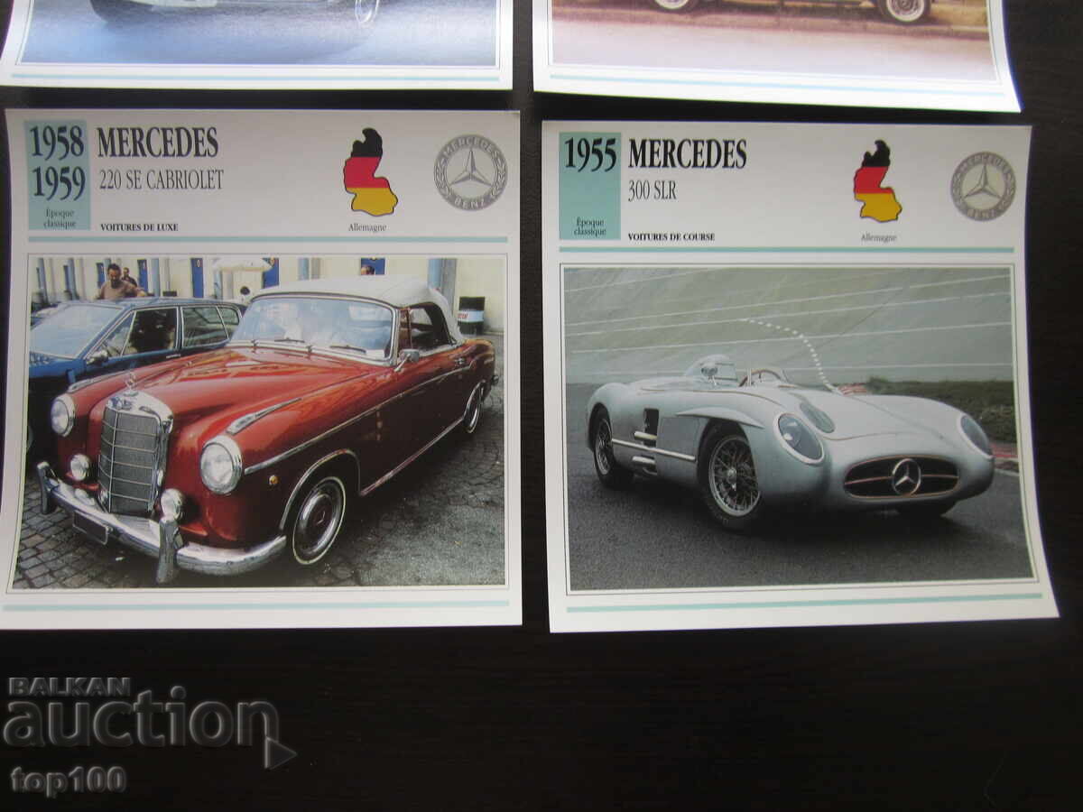 Licitație LOT CARDURI DE COLECȚIE MERCEDES BZC !!!