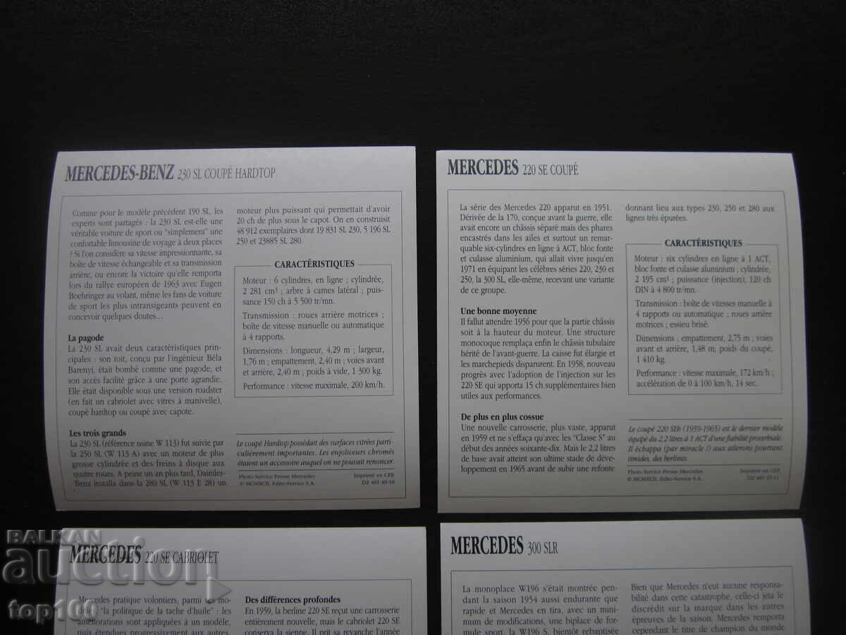 LOT CARDURI DE COLECȚIE MERCEDES BZC !!! - 5