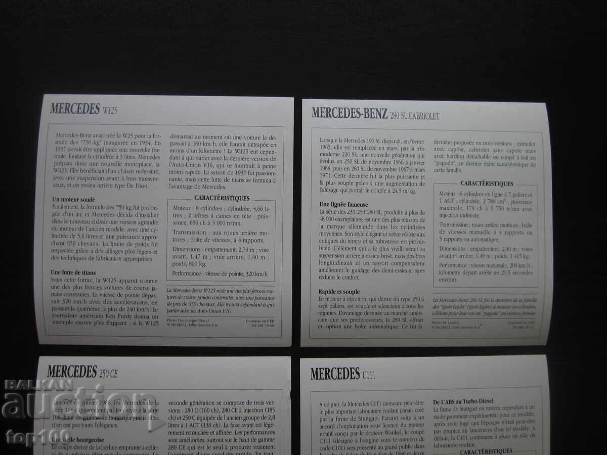 LOT CARDURI DE COLECȚIE MERCEDES BZC !!! - 5