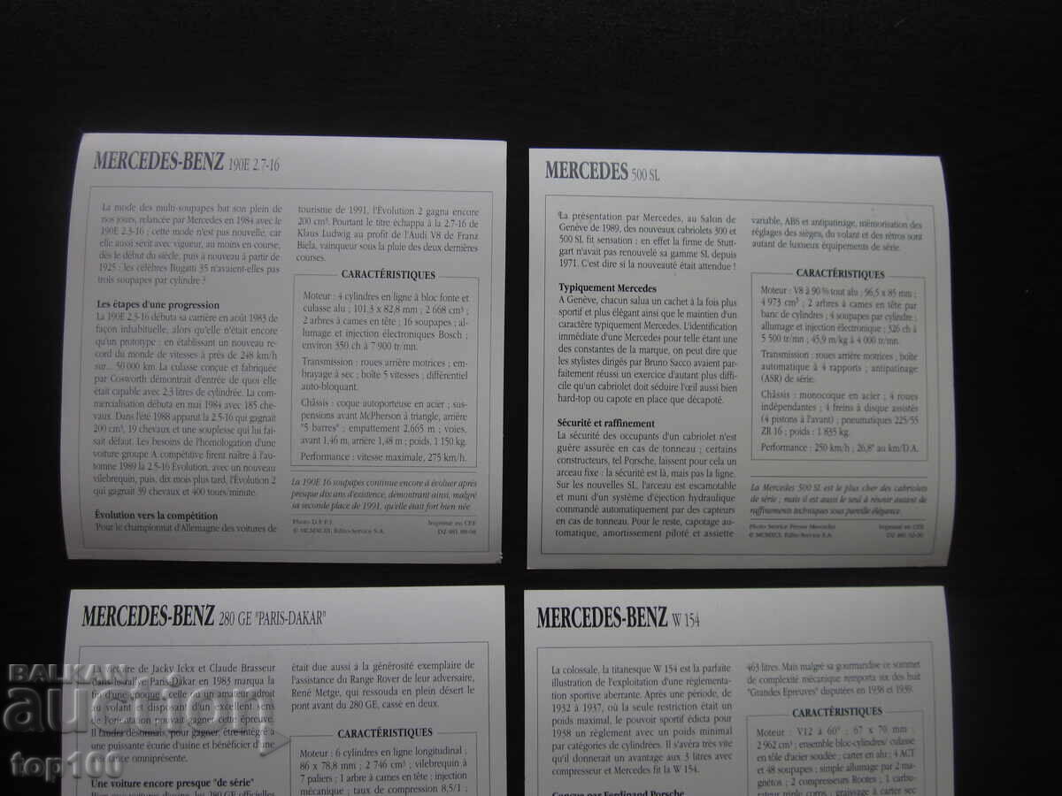 LOT CARDURI DE COLECȚIE MERCEDES BZC !!! - 5