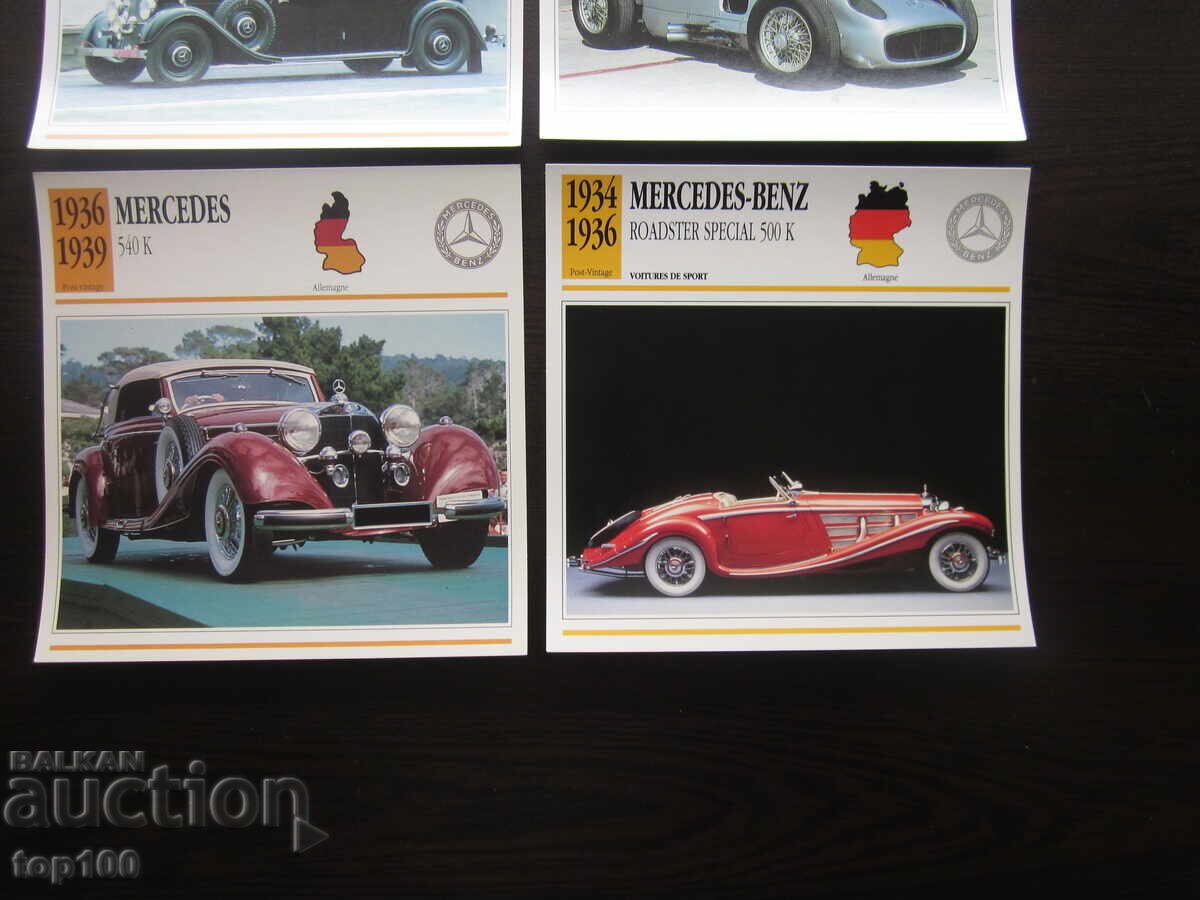 Licitație LOT CARDURI DE COLECȚIE MERCEDES BZC !!!