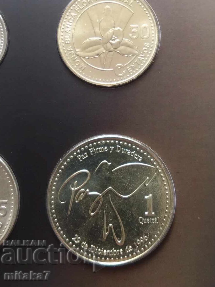 Auction  Guatemala coin set
