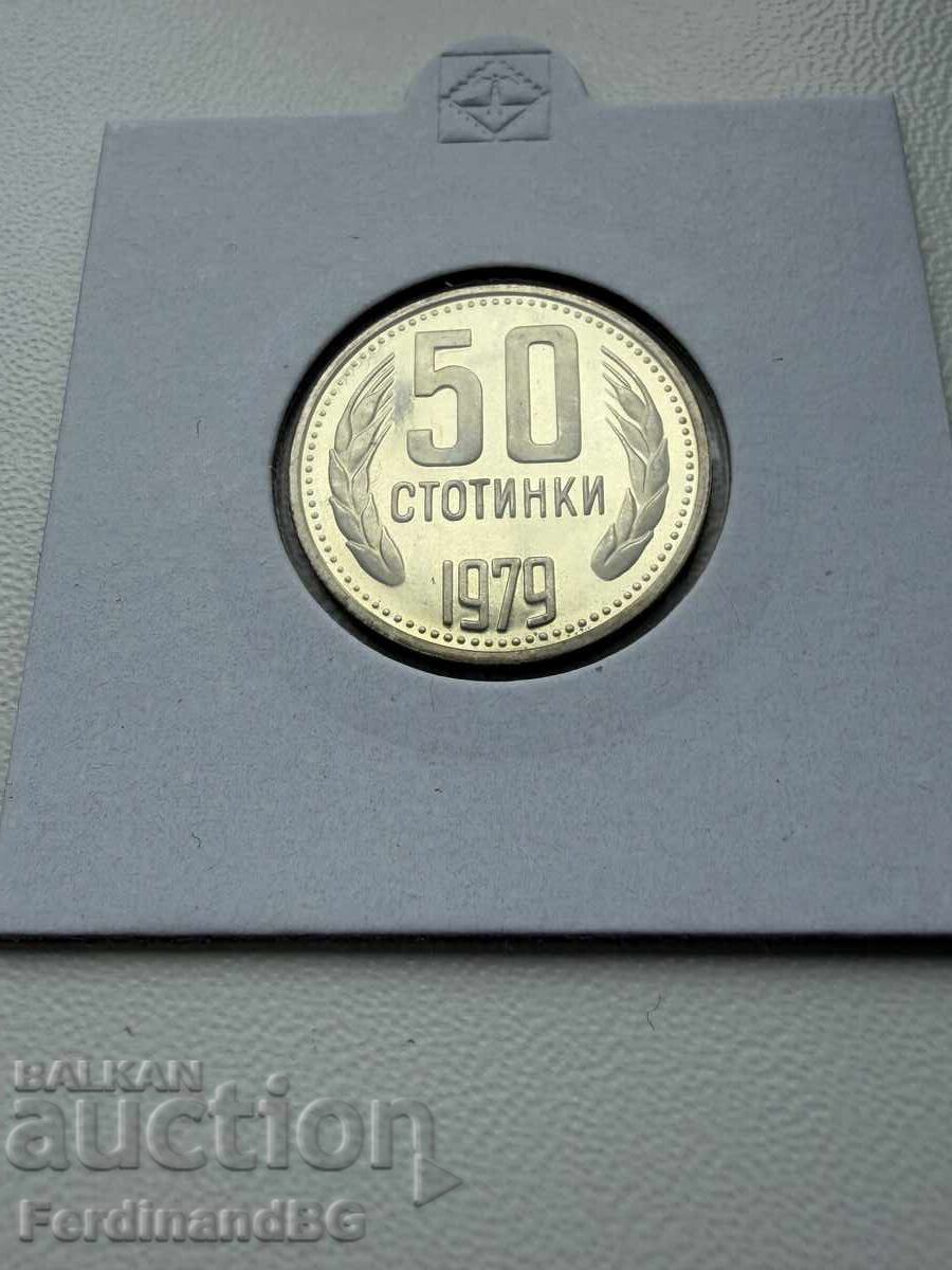 50 stotinki 1979 an, mat-lucios (Proof)