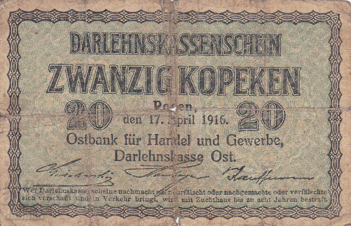 dioman - GERMANIA / LITUANIA - 20 KOPEICI - 1916