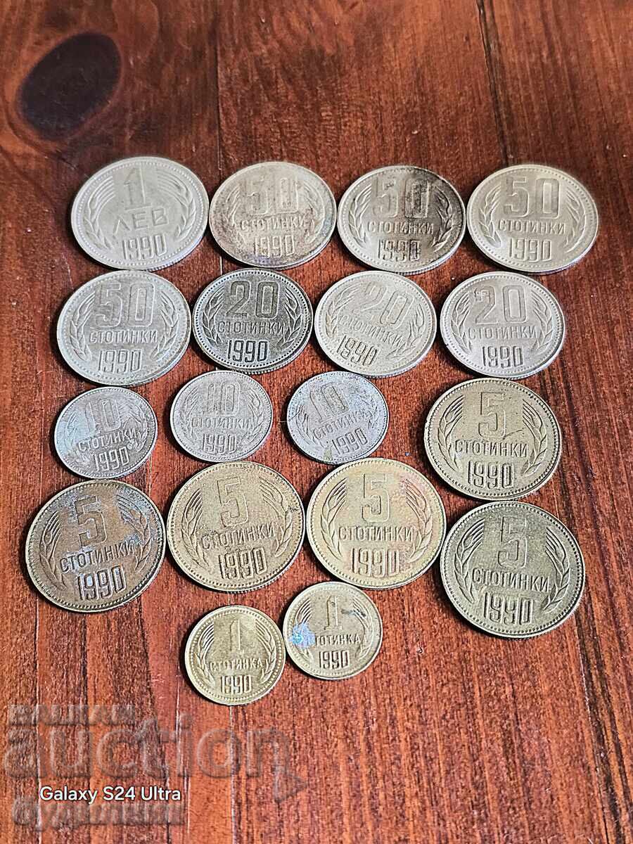 1990. Lot of 18 pcs. BZC. Sale. Check out the others with price € 0.01 | 0.02 BGN