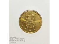 Finlanda UNC Monedă Euro 20 Cenți 2002 Euro Cent Finlanda