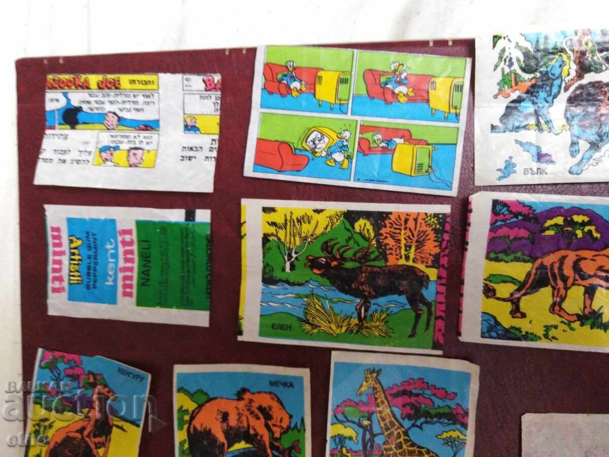 15 pcs. SOCIALIST PICTURE CARDS FROM BULGARIAN GUMS IDEAL AND OTHERS with price € 0.01 | 0.02 BGN