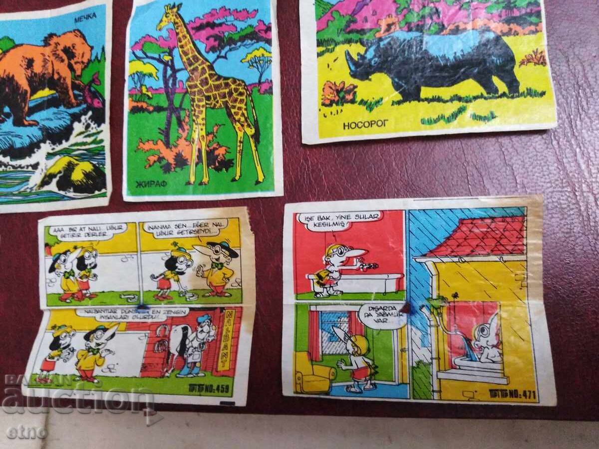 Auction  15 pcs. SOCIALIST PICTURE CARDS FROM BULGARIAN GUMS IDEAL AND OTHERS