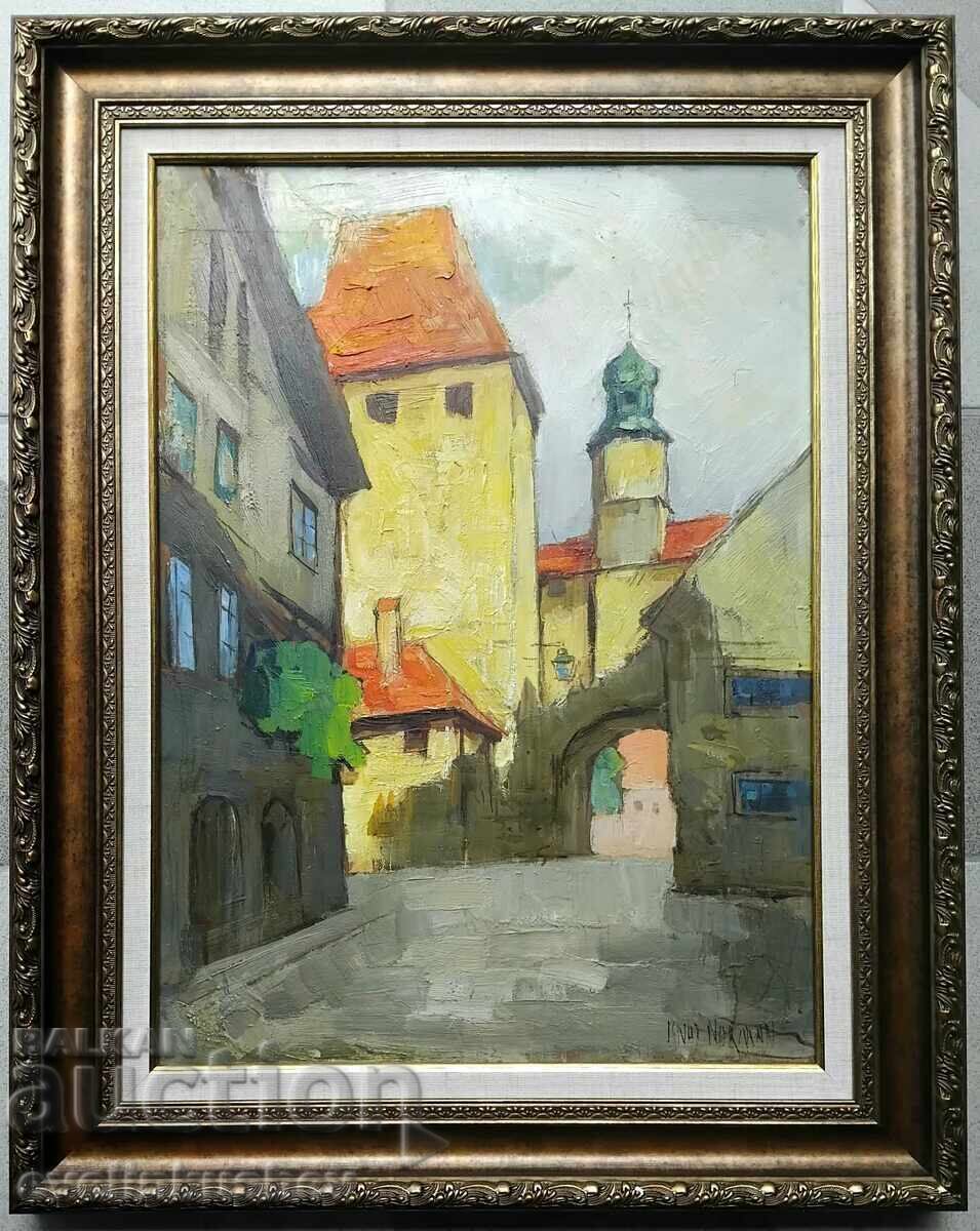 Pictură în ulei de Knut Norman realizată pe placaj (fașer) cu preț € 790.00 | 1545.11 BGN