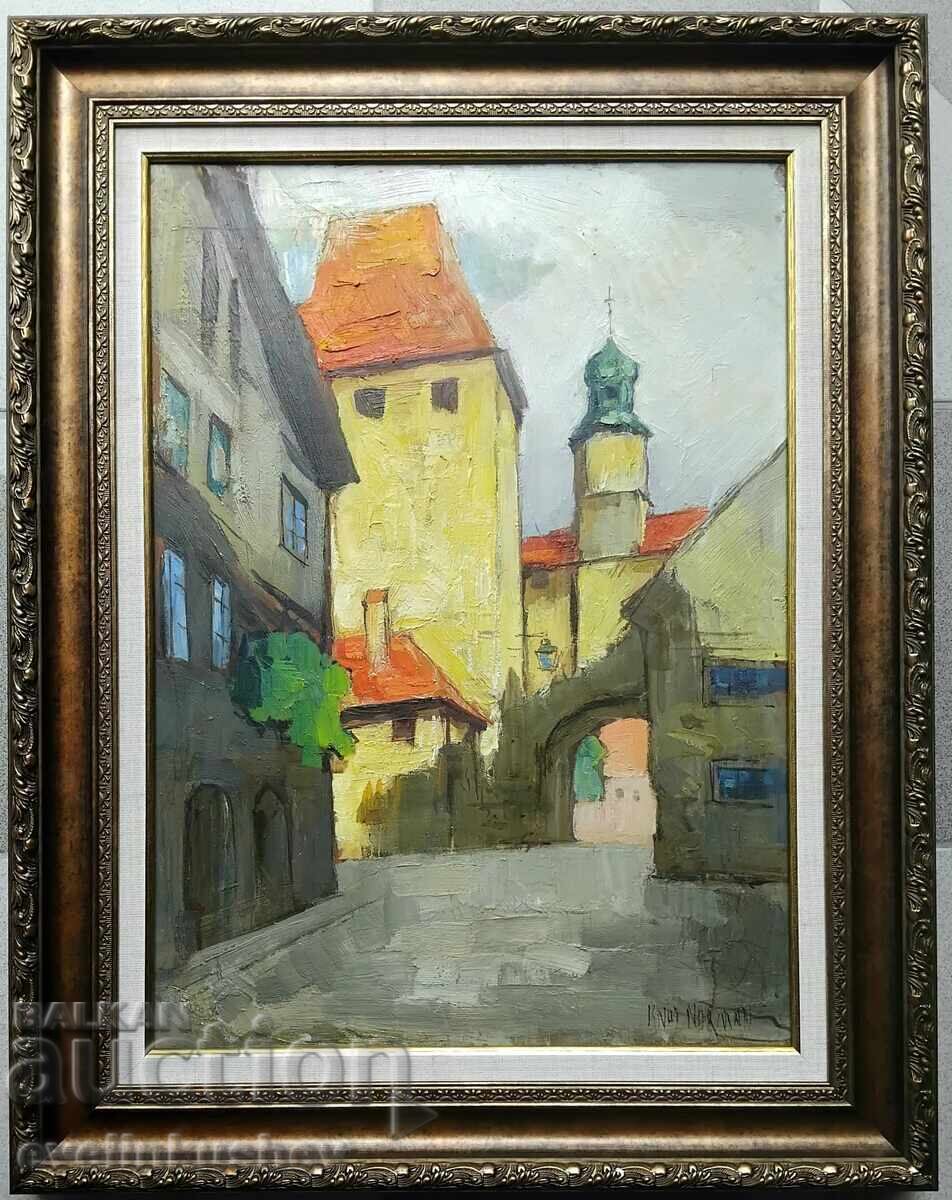 Livrarea Pictură în ulei de Knut Norman realizată pe placaj (fașer)