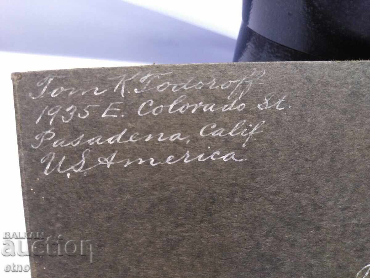 1929 Tsar's Photo, Cardboard, Bulgarian in America - 7