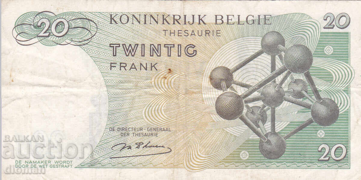 dioman - BELGIA - 20 FRANCI - 1964 cu preț € 0.50 | 0.98 BGN