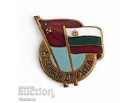 Българска  соц значка,  знак -  Вечна дружба