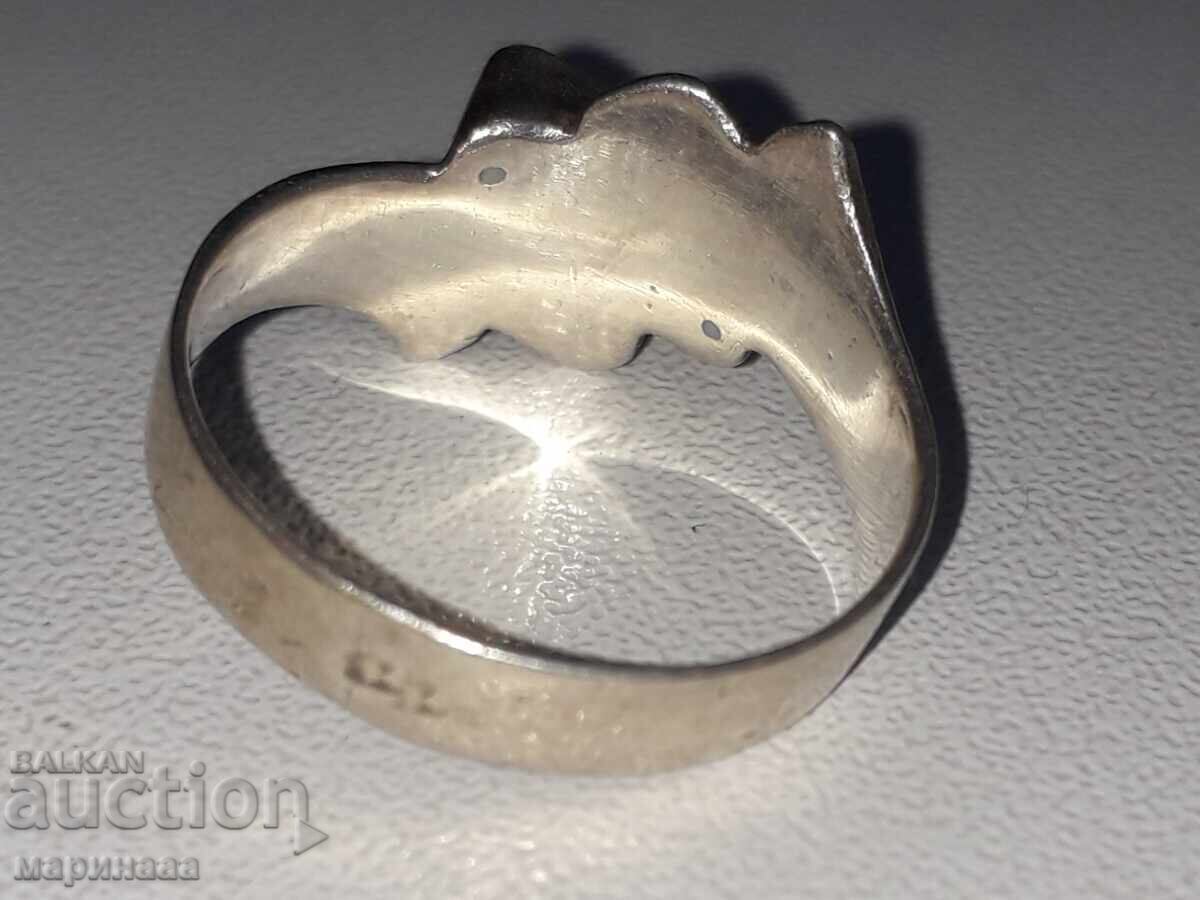 Delivery of OLD RING. 925 SILVER, MOTHER OF PEARL
