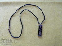SILVER PENDANT WITH BLACK ONYX FOR HEALTH AND LUCK