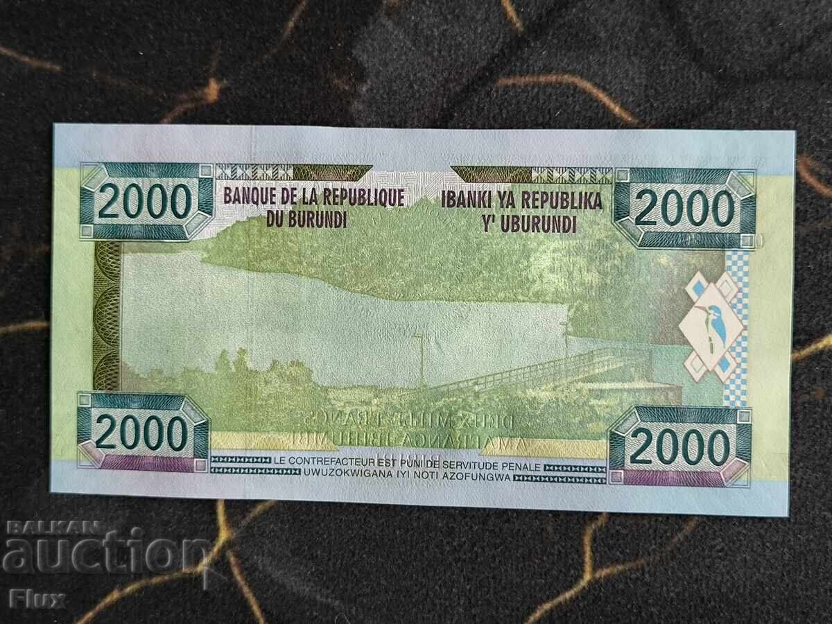 Τραπεζογραμμάτιο - Μπουρούντι - 2000 φράγκα UNC | 2008 με τιμή € 6.90 | 13.50 BGN