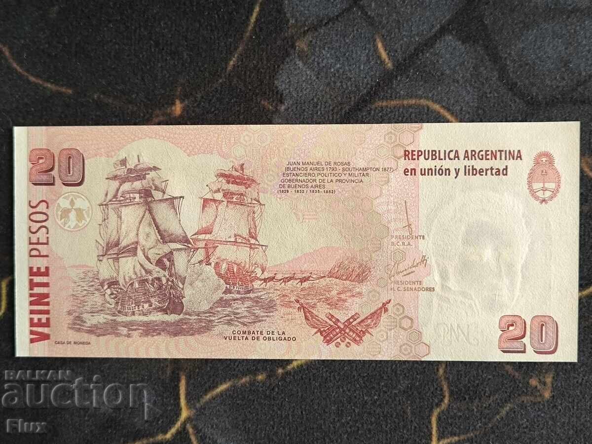 Bancnotă - Argentina - 20 pesos UNC | 2003 cu preț € 2.00 | 3.91 BGN