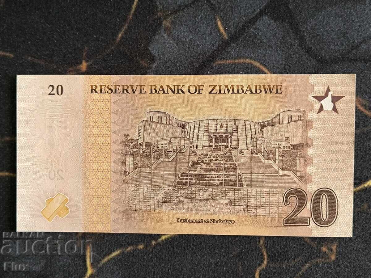 Bancnotă - Zimbabwe - 20 ZiG UNC | 2026 cu preț € 5.00 | 9.78 BGN
