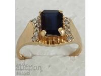 Inel de aur damă 14k 3.16 gr. cu piatră safir