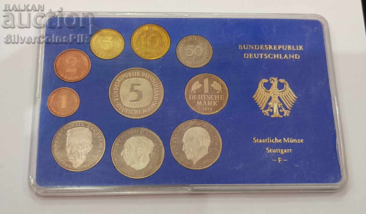 Set Proof Monede Germane 1979 F Stuttgart