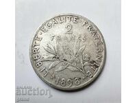 2 φράγκα 1898, Γαλλία ασήμι