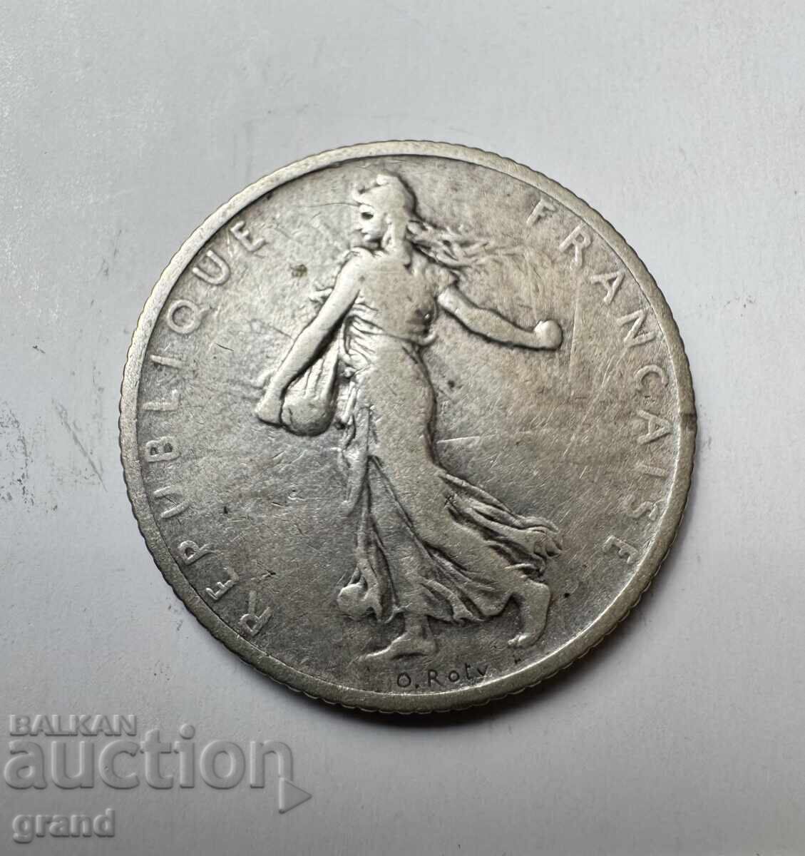 1 φράγκο 1901, Γαλλία ασήμι με τιμή € 11.00 | 21.51 BGN