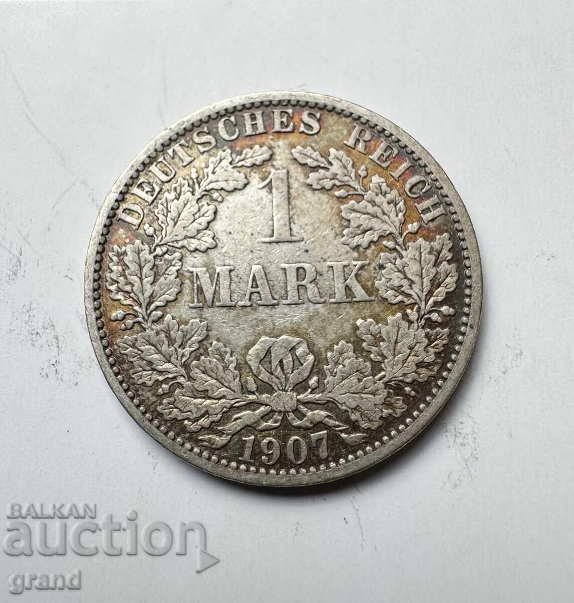 1 марка 1907, Германия сребро 1 марка 1907, Германия сребро