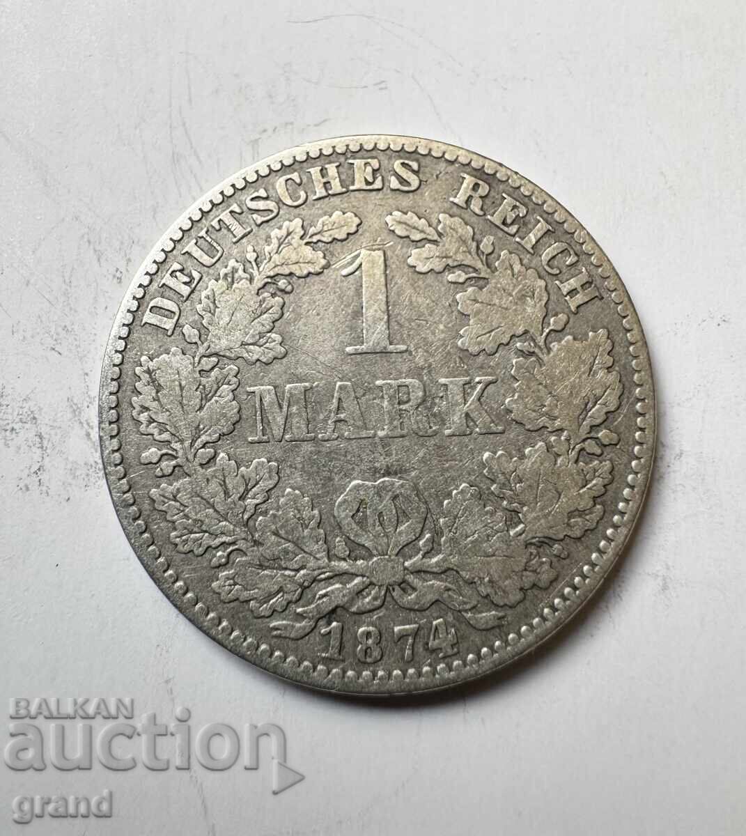 1 marcă 1874, Germania argint