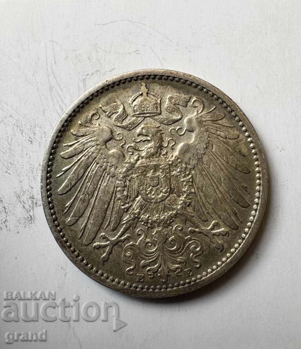 1 marcă 1911, Germania argint cu preț € 12.00 | 23.47 BGN