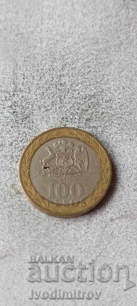 Chile 100 pesos 2010