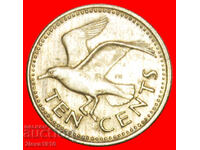 GREAT BRITAIN (1973-2023): BARBADOS★10 CENTS 1980! DIES I A