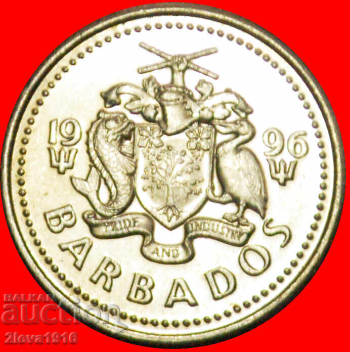 Ⰺ GREAT BRITAIN (1973-2023):BARBADOS★10 CENTS 1996 DISCOVERY με τιμή € 3.95 | 7.73 BGN