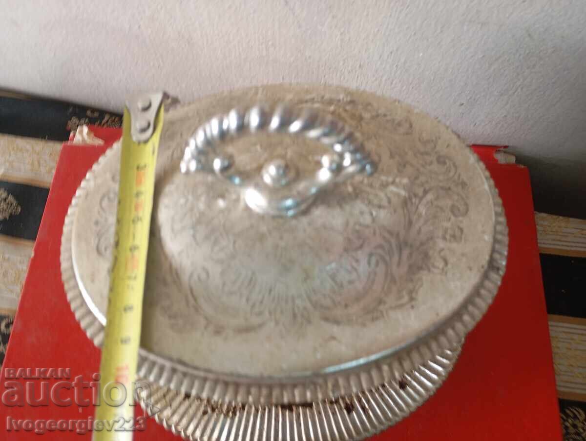 Livrarea cutie de ceai din metal argintat