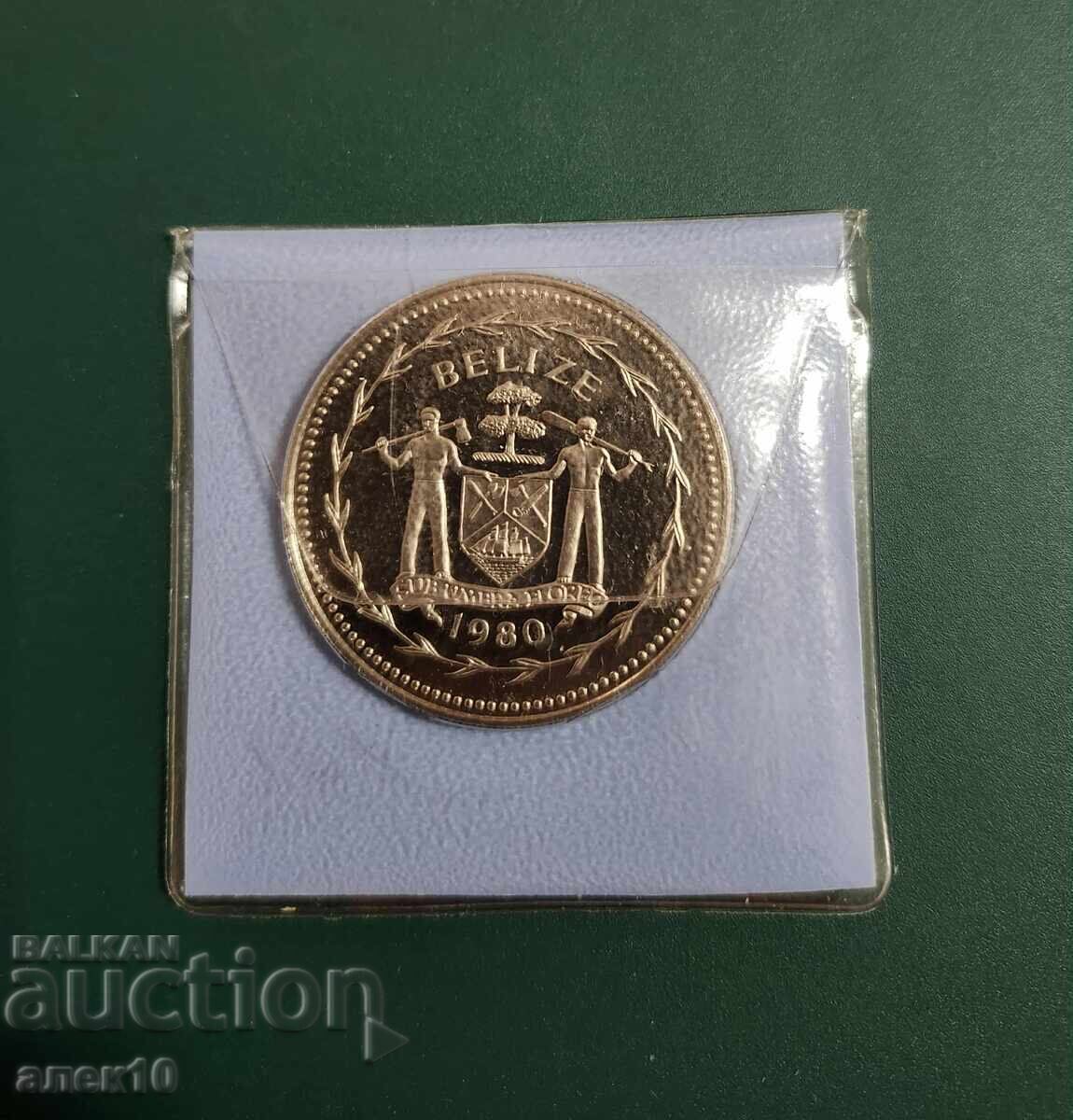 Belize 10 dolari 1980 proof tiraj 761 exemplare cu preț € 60.00 | 117.35 BGN