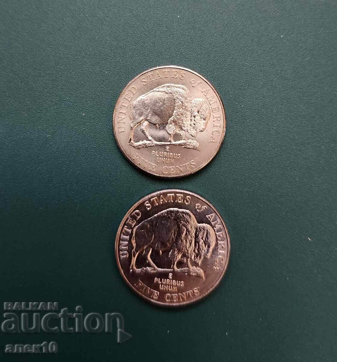SUA 5 cenți Buffalo 2005 P, D