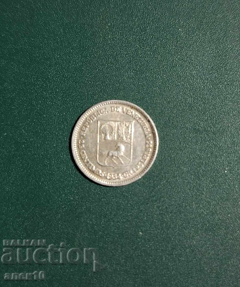 Venezuela 25 centavos 1954 L