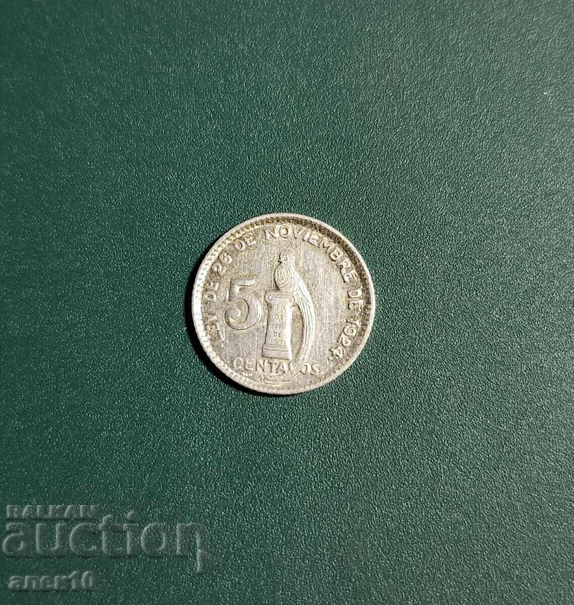 Guatemala 5 centavos 1945 L cu preț € 6.00 | 11.74 BGN