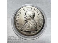 MEDALIE DE ARGINT PAPA PAUL AL VI-LEA VATICAN 1963