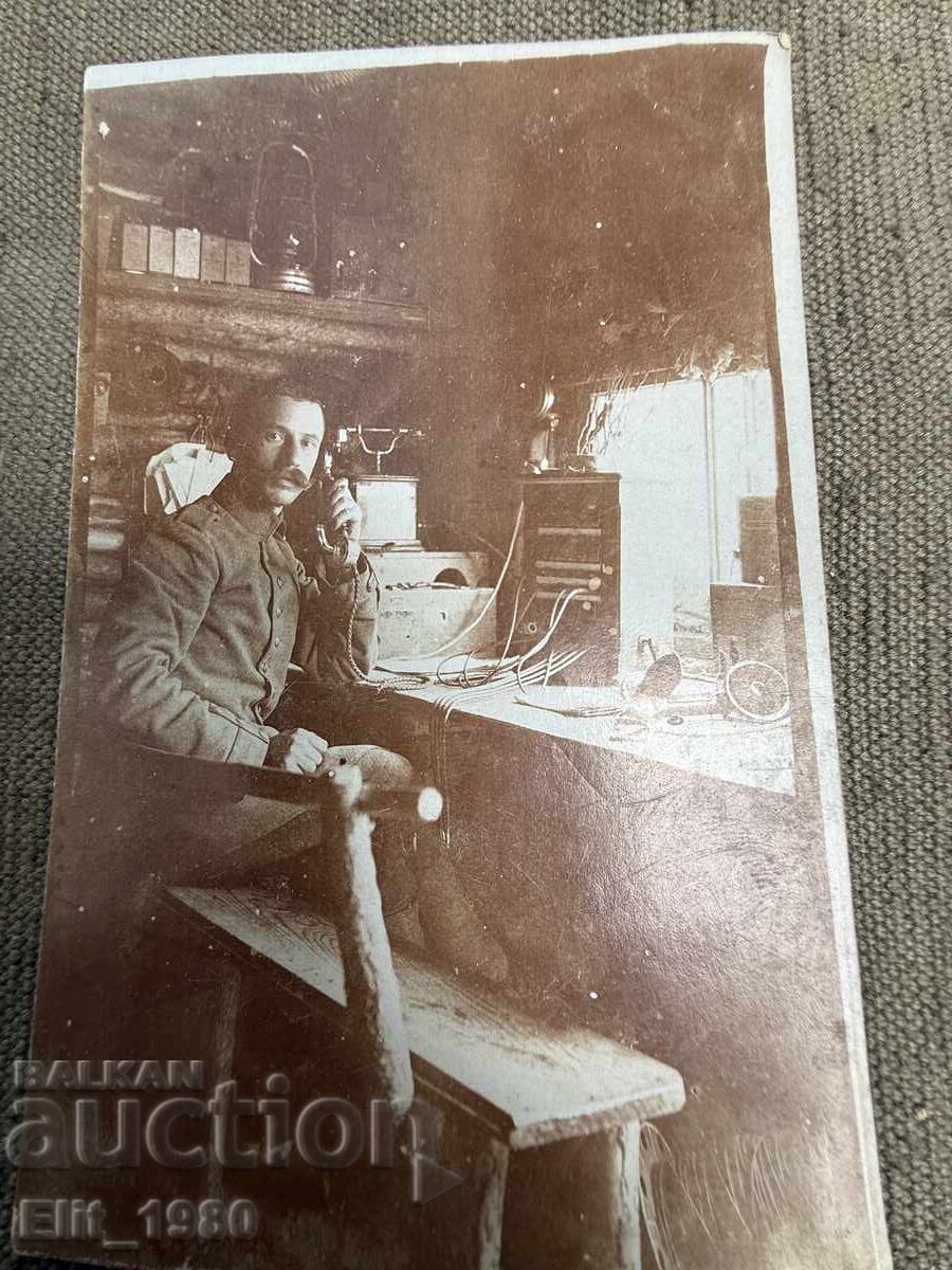 Φωτογραφία στρατιωτικού τηλεφωνητή 1917 με τιμή € 10.00 | 19.56 BGN