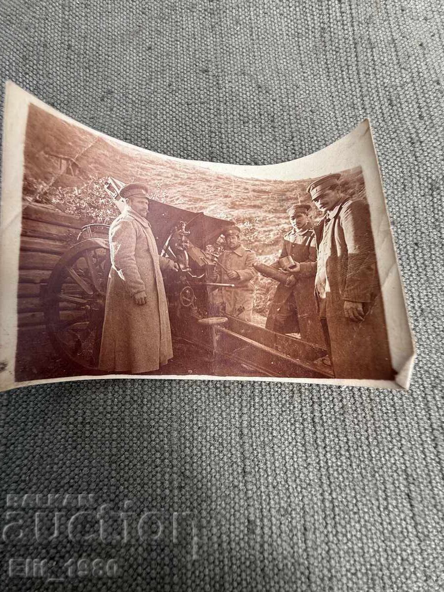 Fotografie artilerie militară bulgară Primul Război Mondial