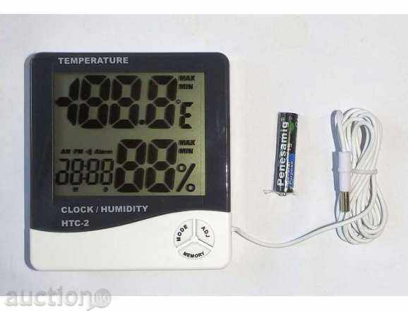 Livrarea NTS-2 TERMOMETRU (EXTERN + INTERN) Hidrometre, CLOCK