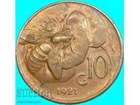 10 Centesimi 1921 Italia Victor Emmanuel