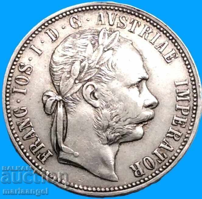 Livrarea Ungaria 1 Florin 1886 Franz Joseph I Argint